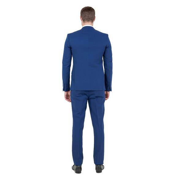 Vitto's Premium Polyester 2pc Mens Suit, Blue - Picture 3 of 6